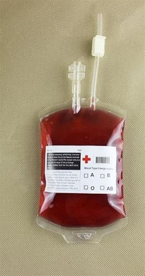 fake blood bags near me|real blood bag.